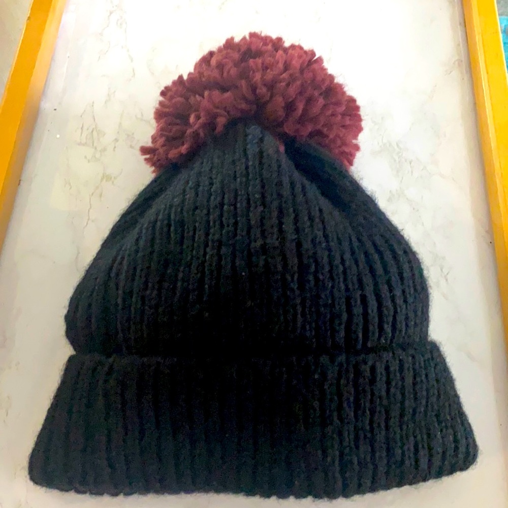Black and burgundy